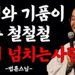 귀티가 흐르는 사람의 특징 | 법륜스님 | 오디오북 | 명언 | 지혜 | 처세술 | 인생조언 | 철학 | 불교 | 즉문즉설