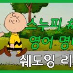 영어인생명언 더 스누피 쇼 #101 영어 쉐도잉 영어듣기 영어공부